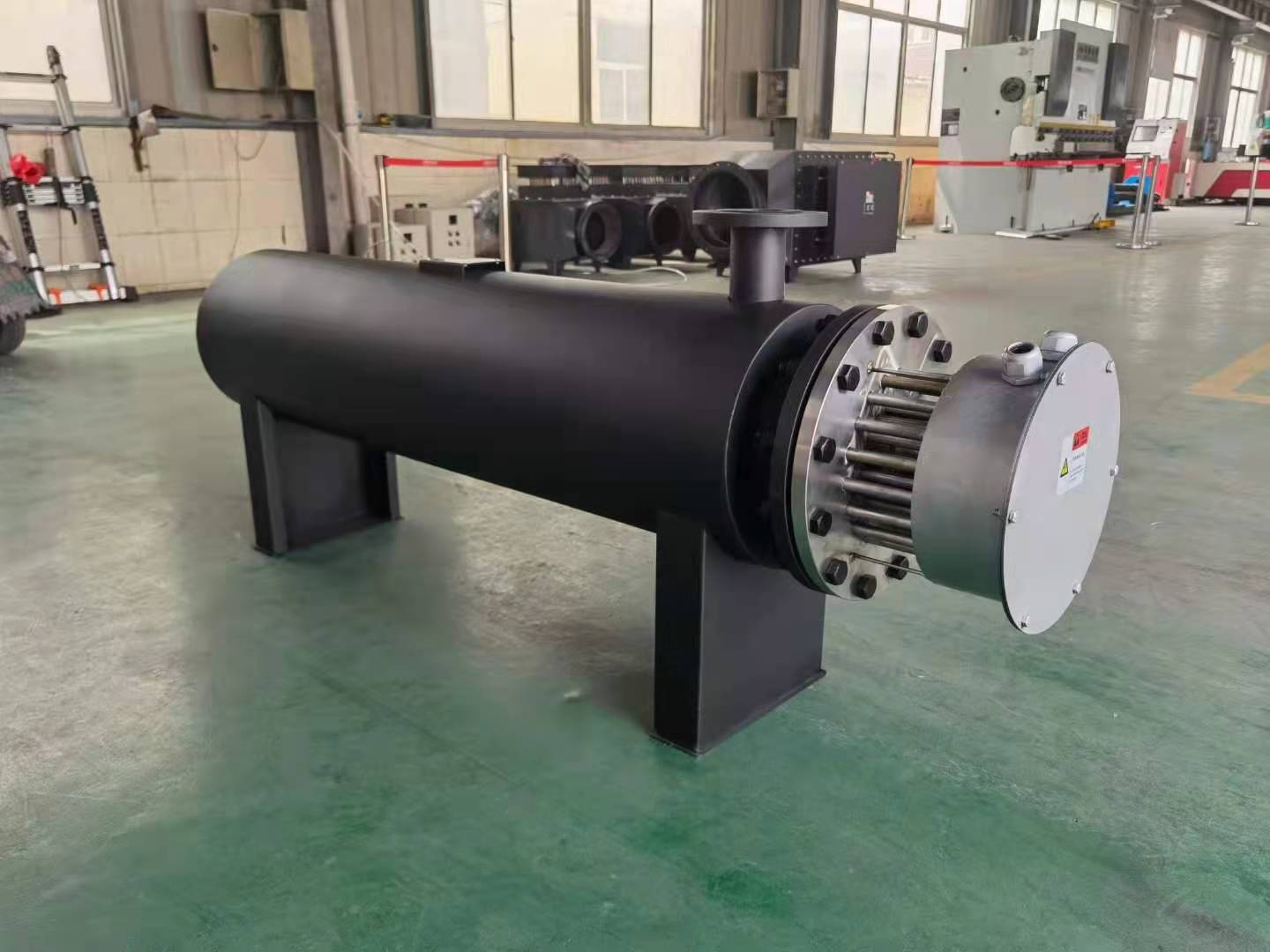 Completed electromagnetic heater skid