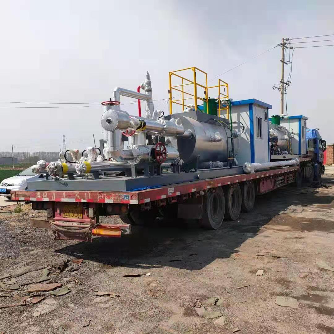 Completed fire tube heater skid ready for delivery