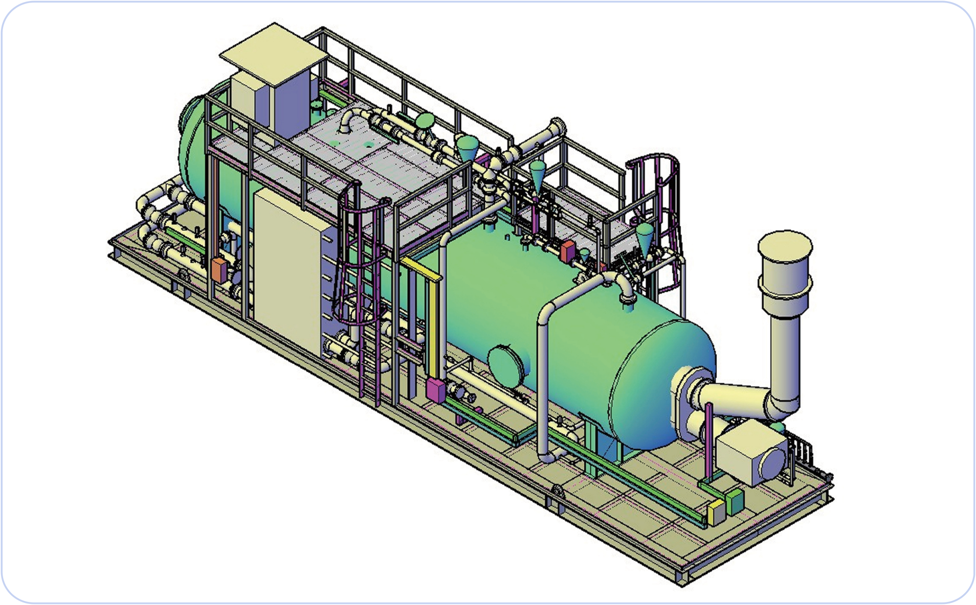 Desalting and separation integration module